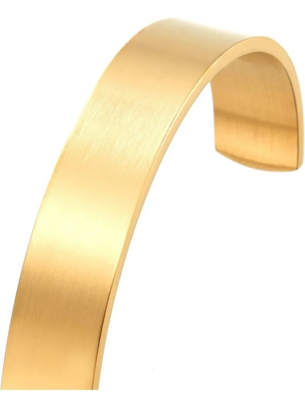 Stylish Stainless Steel Adjustable Cuff Bangle Bracelet for Men & Women